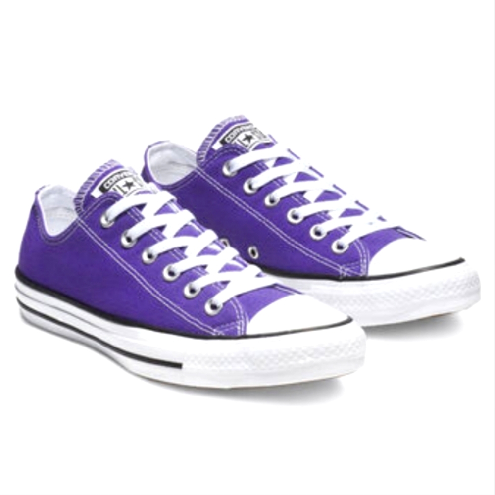 Converse Chuck Taylor All Star Classic Low Top Shoe Sneaker Purple SZ 10